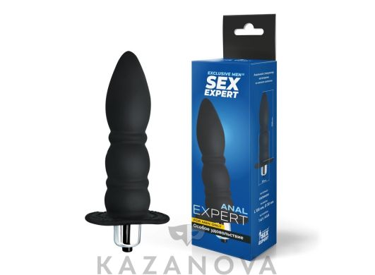 Анальный стимулятор с вибрацией Sex Expert Anal Expert черный 254