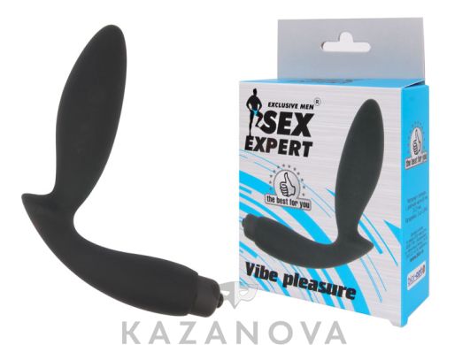 Анальный стимулятор Vibe Pleasure с вибрацией черный