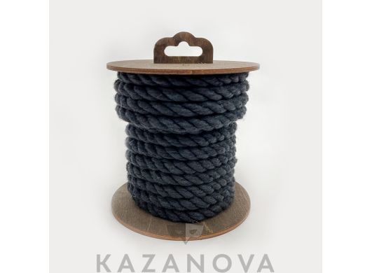 Веревка для бондажа Crazy Handmade хлопковая чёрная 5 м