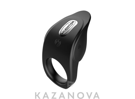 Кольцо эрекционное MALESATION Vibro Lust Ring из силикона с вибрацией черное
