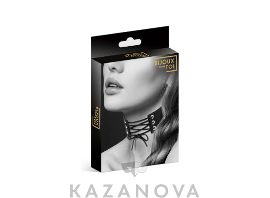 Чокер Bijoux Pour Toi широкий на шнуровке