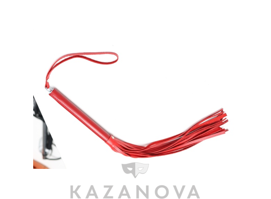 Флогер Crazy Handmade из натуральной кожи белый