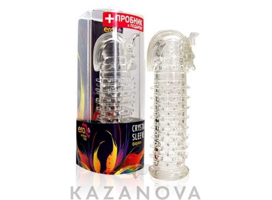 Увеличивающая насадка Crystal Sleeve Фараон из TPR закрытого типа