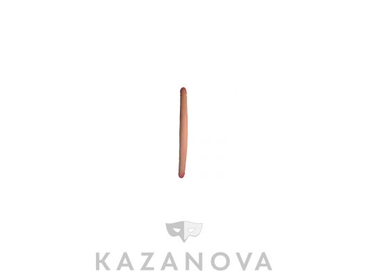 Фаллоимитатор двусторонний из киберкожи телесный LoveToy 47 см 050