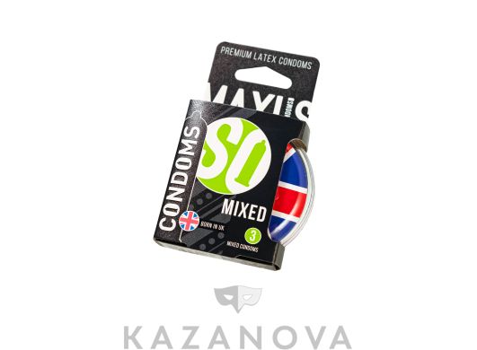 Презервативы MAXUS SO Mixed ассорти 3 шт. (пластиковый кейс)