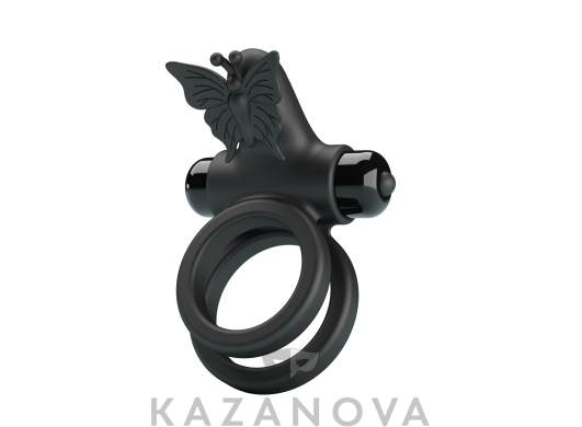 Виброкольцо Pretty Love Passionate Ring силикона чёрное