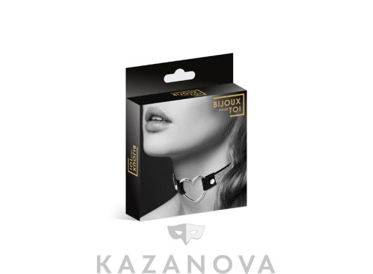 Чокер Bijoux Pour Toi с кольцом в виде сердца и стразами