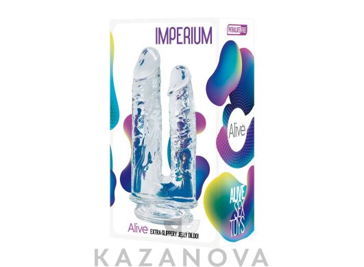 Фаллоимитатор двойной Imperium Jelly Dildo прозрачный