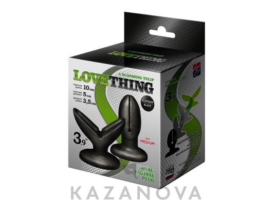Втулка анальная LoveToy LoveThing расширитель черная 10 см 703