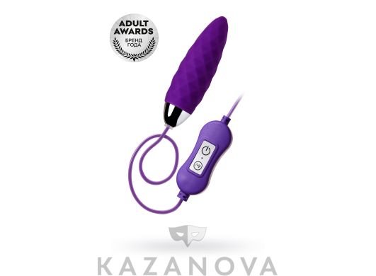 Виброяйцо A-toys с выносным пультом 20 режимов фиолетовое