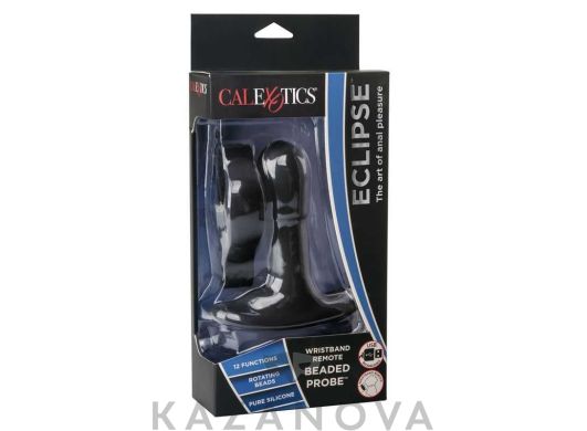Массажер простаты California Exotic Eclipse с пультом д/у из силикона черный